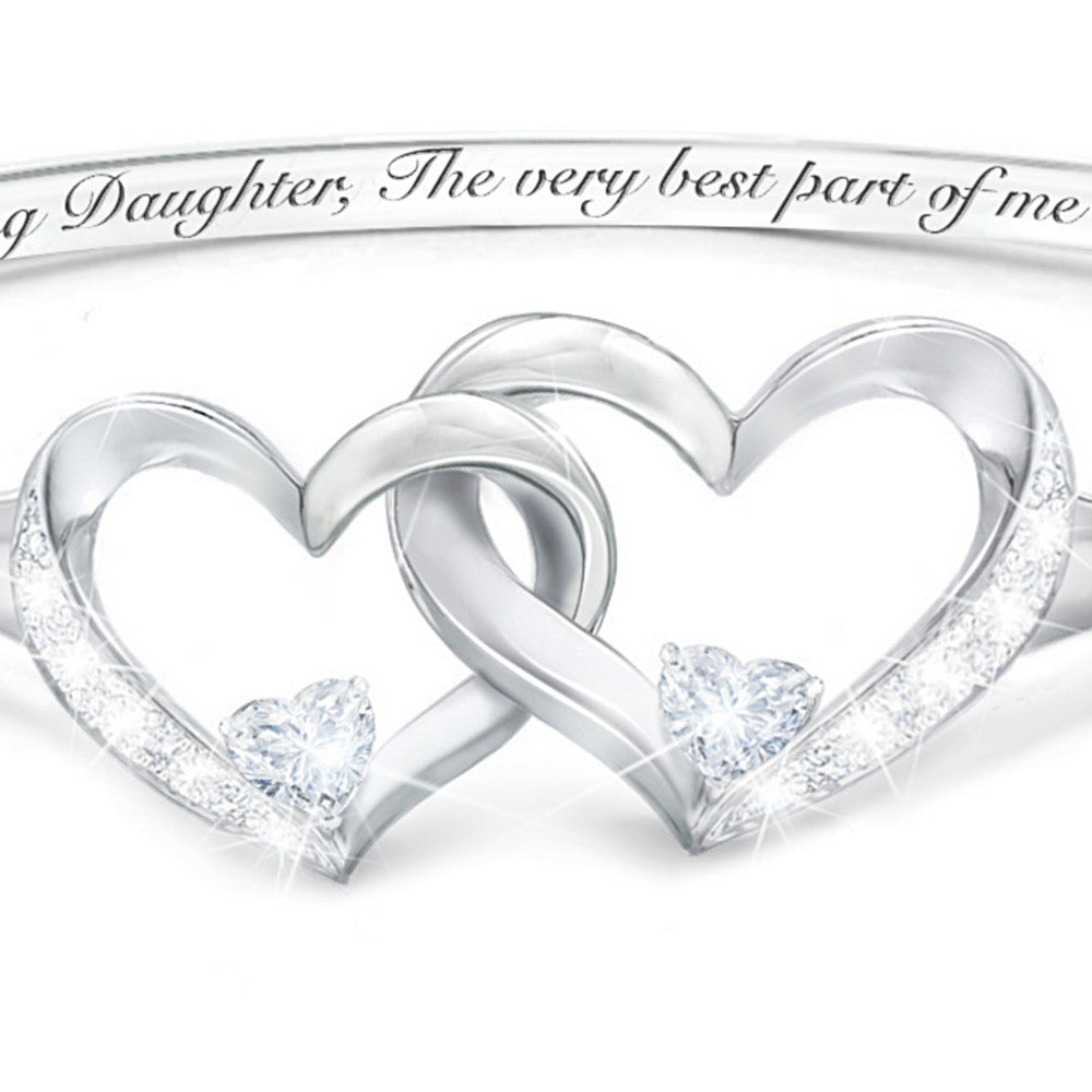 "Best Part Of Me" Diamond And Topaz Bracelet For Daughters
