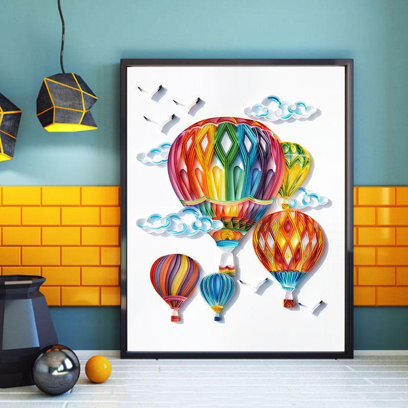 Quilling paper painting Kit - Balloon