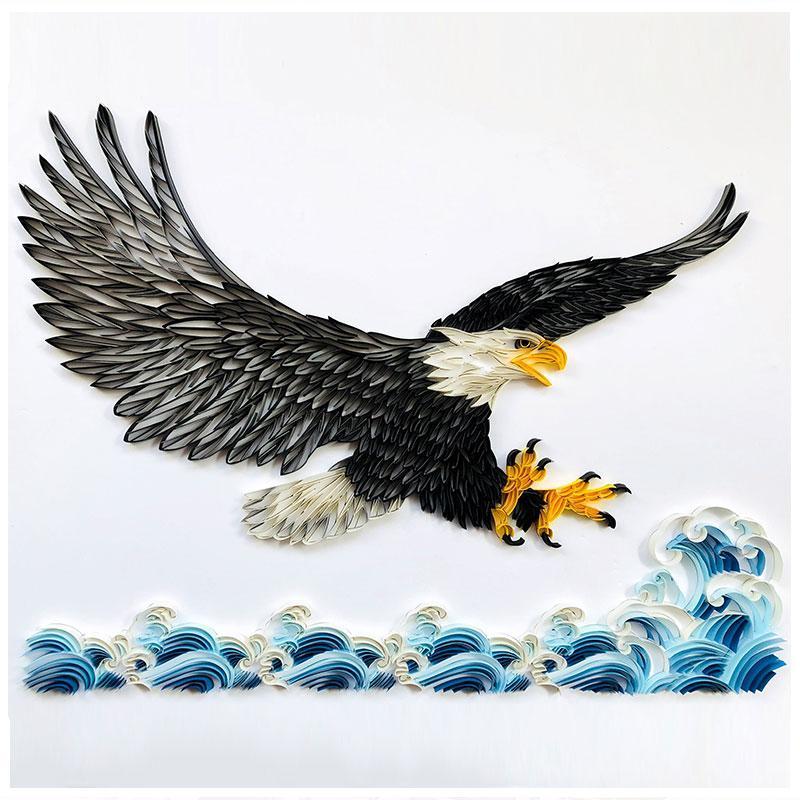 Quilling paper painting Kit - Eagle