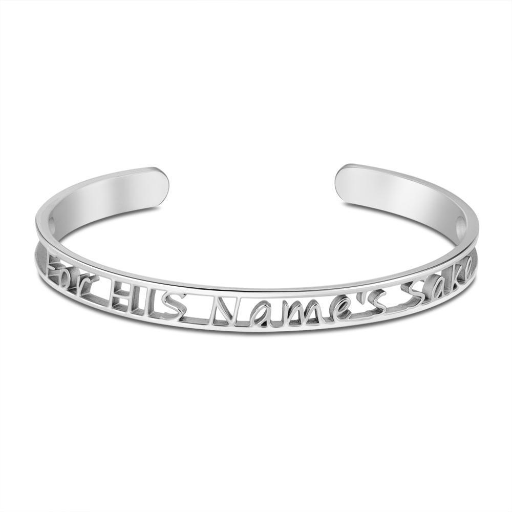 Mother's Day Gift Personalized hollow engraved bracelet