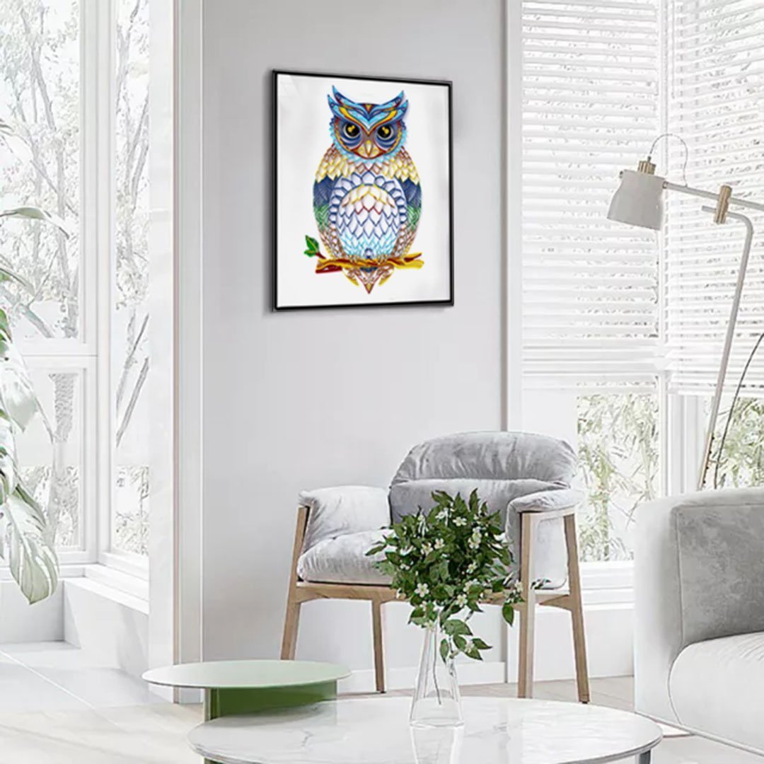 Quilling paper painting Kit - OWL