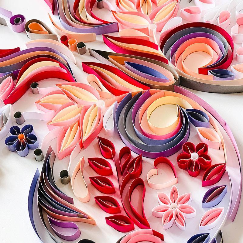 Quilling paper painting Kit - BUTTERFLY