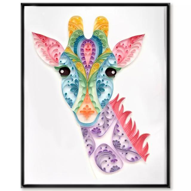 Paper Filigree painting Kit - Giraffe