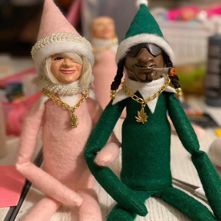 Valentine's Day Gift Snoop On A Stoop Christmas Elf Doll