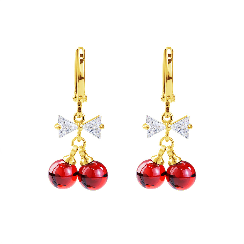 Cherry Stud Earrings/Necklace