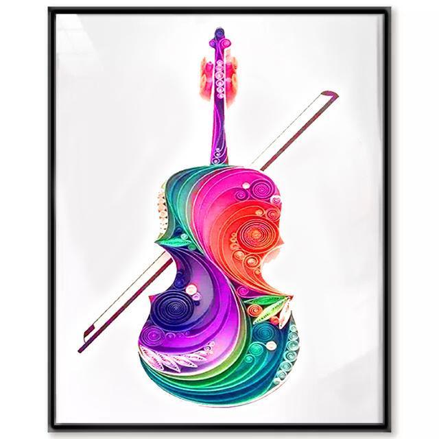 Quilling paper painting Kit - Violin