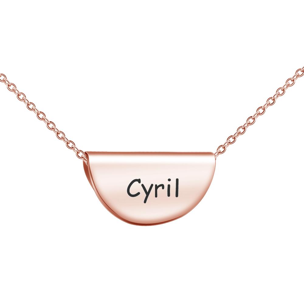 Semicircle necklace