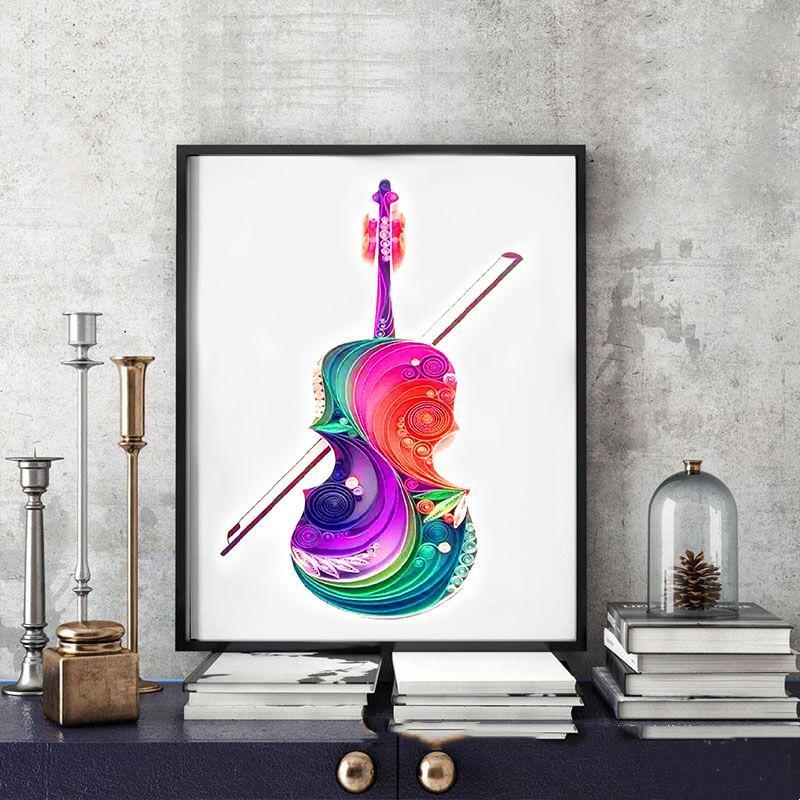 Quilling paper painting Kit - Violin