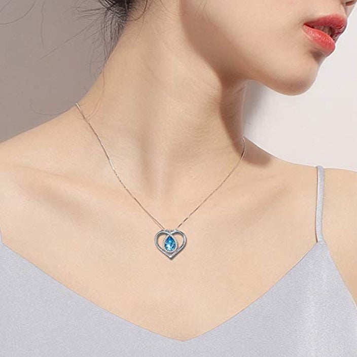 Always My Sister Forever My Friend Love Heart Pendant Necklace