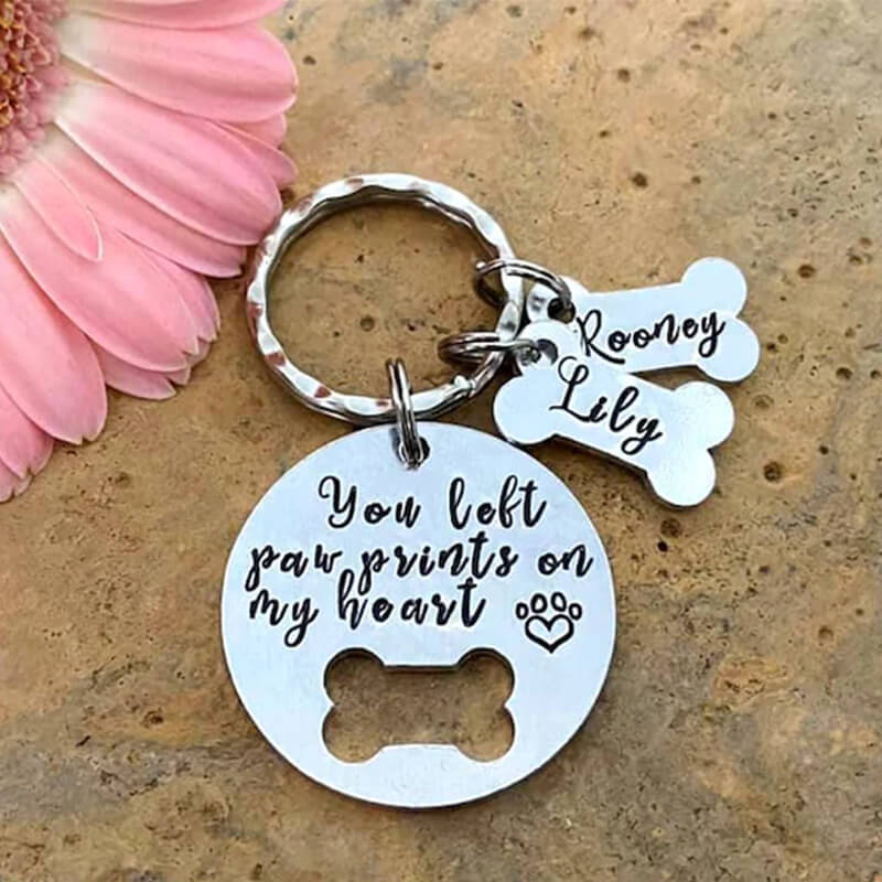 Personalized pet souvenir keychain