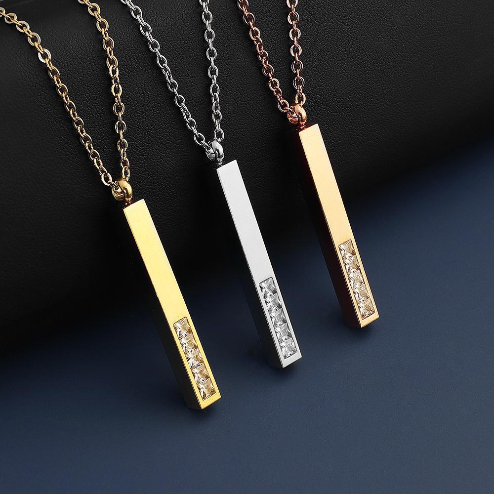 Mother's Day Gift Personalized Fashion Diamond 3D necklace