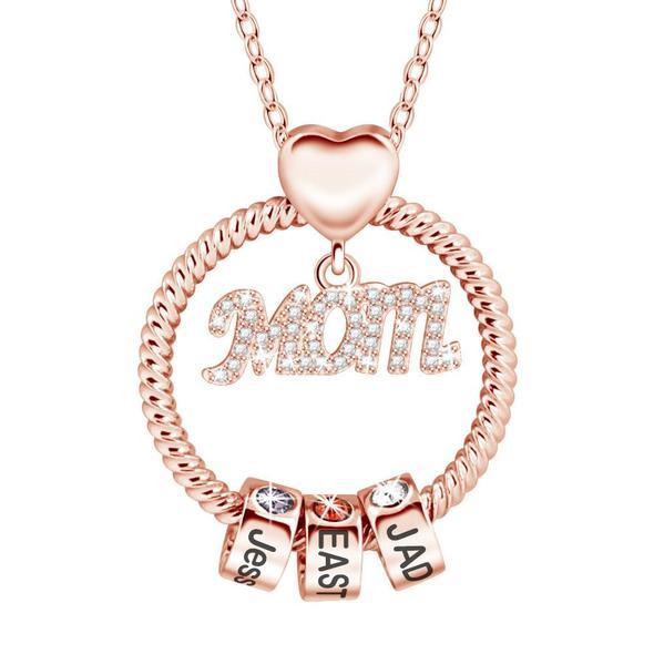 For The Greatest Mother-Mother's Love Necklace With Custom Name&Birthstone Beads