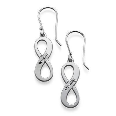 Infinity Earrings in Sterling Silver